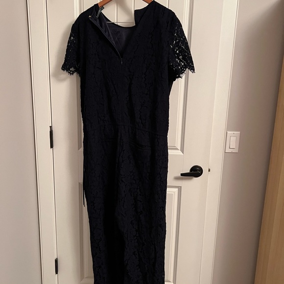 Navy lace pantsuit size 18W - Picture 4 of 12